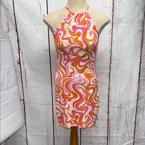 NWOT Divided Halter Dress